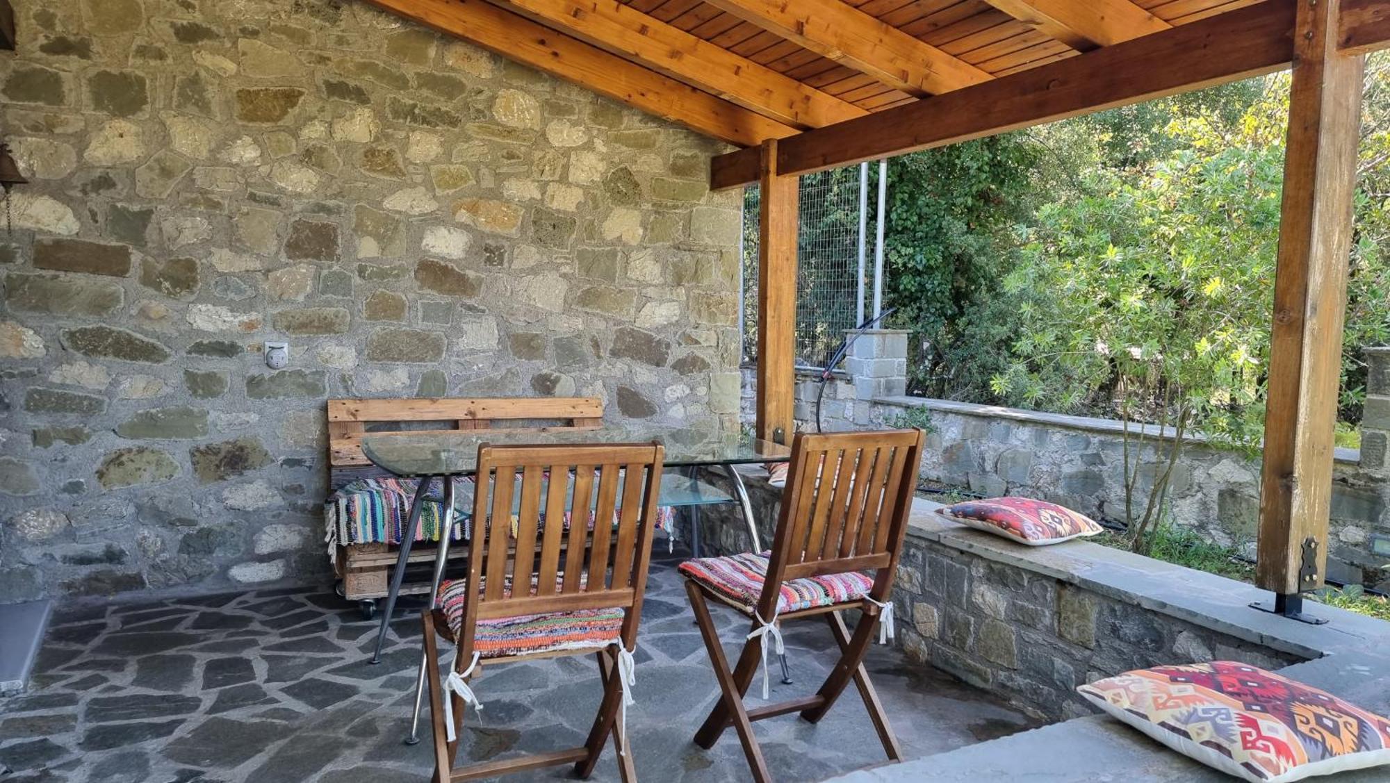 House With Big Garden And Barbeque In Nature Vourgareli Екстер'єр фото